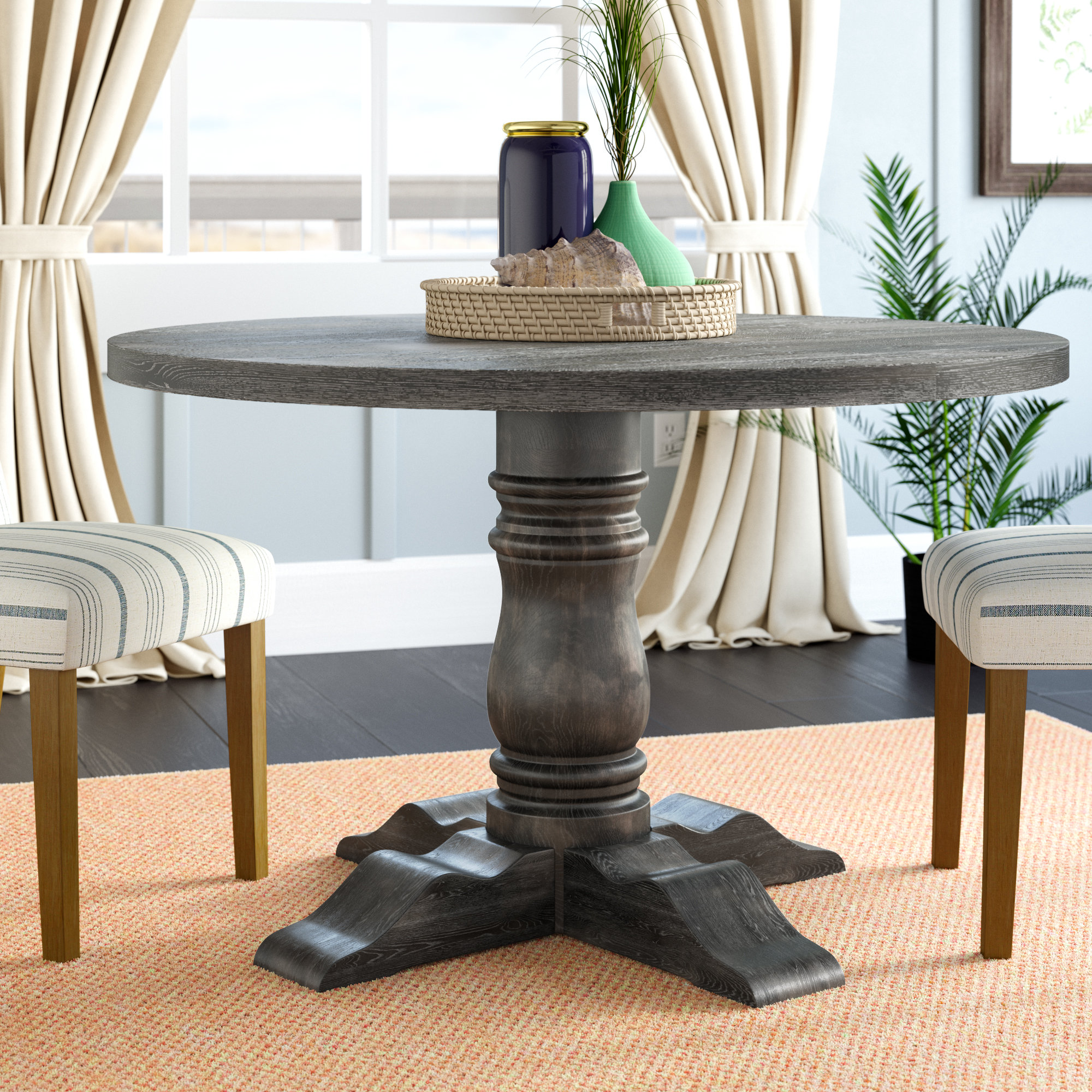 Longshore Tides Aguilera 48 Pedestal Dining Table Reviews Wayfair